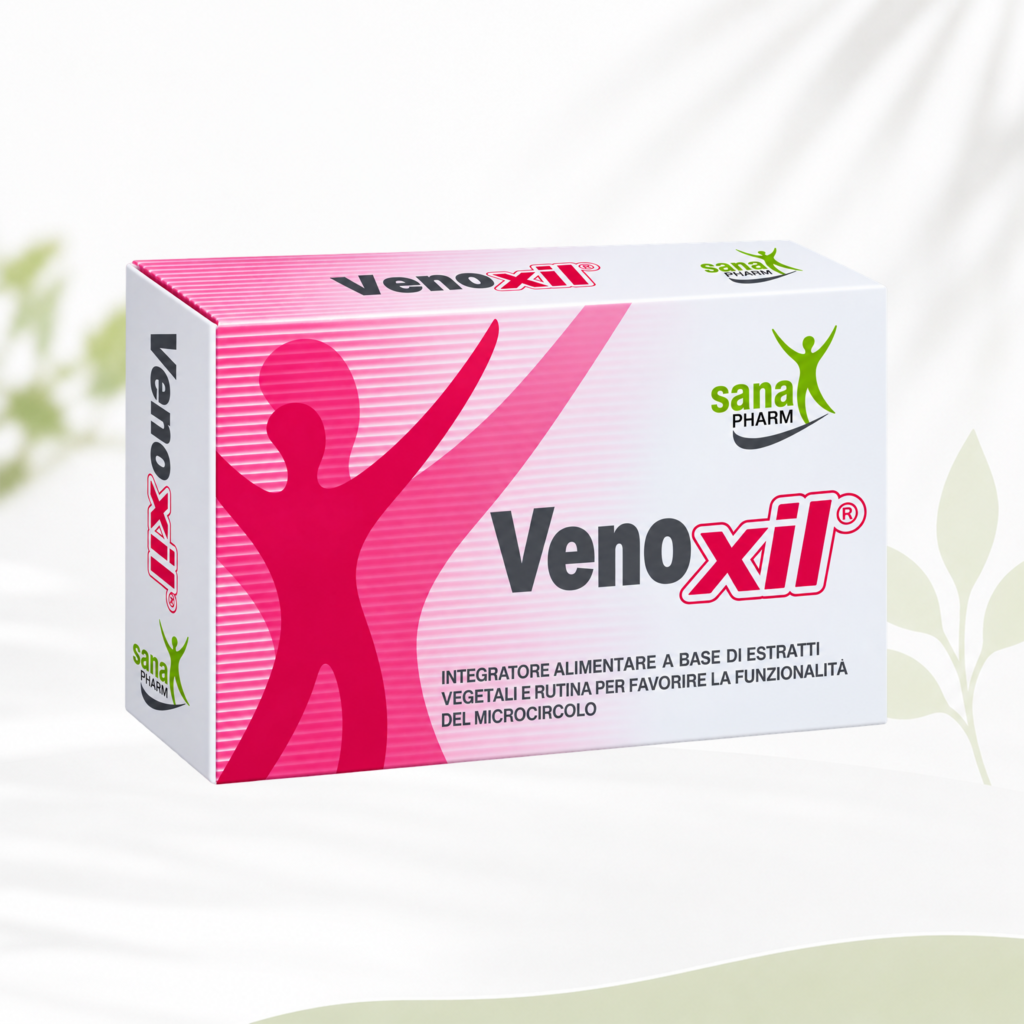 Venoxil 30 Compresse da 500mg, stasi venosa, le vene varicose, le emorroidi, l’eczema varicoso, flebiti, cellulite